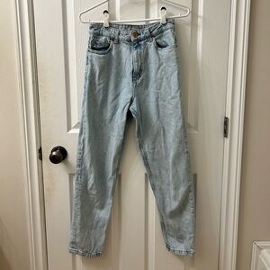 Zara Washed blue mom jeans size US4 used excellent condition